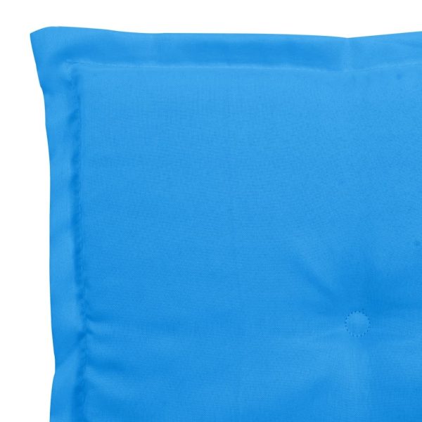 Garden Chair Cushions 4 pcs Blue 40x40x3 cm