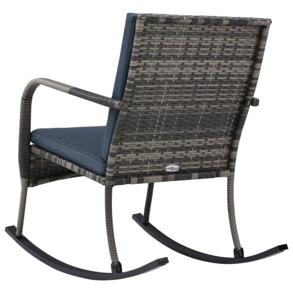 Outdoor Rocking Chair Poly Rattan – Anthracite