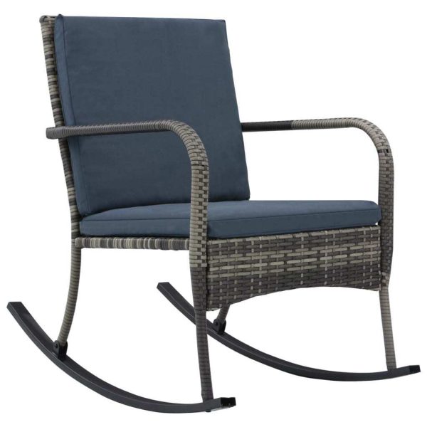 Outdoor Rocking Chair Poly Rattan – Anthracite