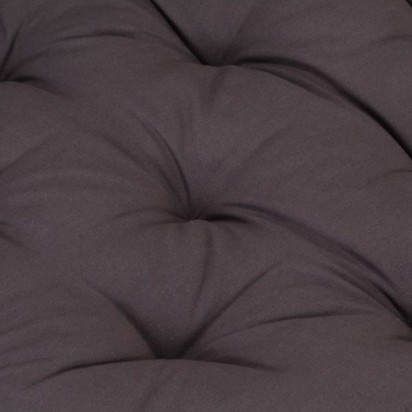 Pallet Floor Cushion Cotton 120x40x7 cm Anthracite