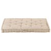 Pallet Floor Cushion Cotton 120x80x10 cm Beige