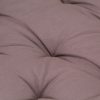 Pallet Floor Cushion Cotton 120x40x7 cm Taupe