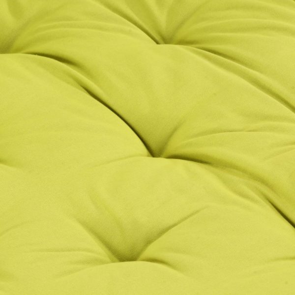 Pallet Floor Cushion Cotton 120x40x7 cm Green