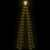 Christmas Cone Tree 100 LEDs Decoration – 180×70 cm, Warm White