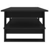 Coffee Table 110x55x42 cm Engineered Wood – Black
