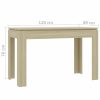 Dining Table 120x60x76 cm Engineered Wood – Sonoma oak