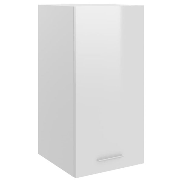 Hanging Cabinet High Gloss White 29.5x31x60 cm Chipboard