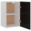 Hanging Cabinet High Gloss Black 39.5x31x60 cm Chipboard