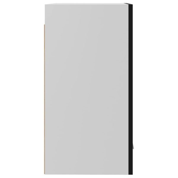 Hanging Cabinet High Gloss Black 39.5x31x60 cm Chipboard