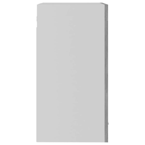 Hanging Glass Cabinet Concrete Grey 40x31x60 cm Chipboard
