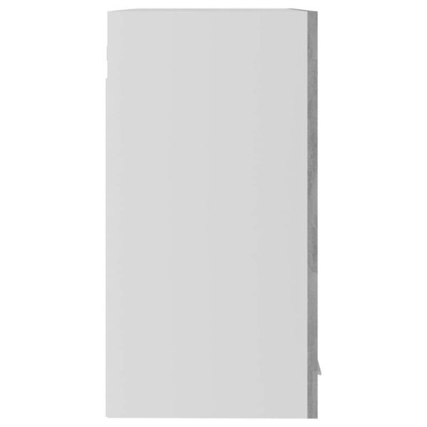 Hanging Glass Cabinet Concrete Grey 60x31x60 cm Chipboard