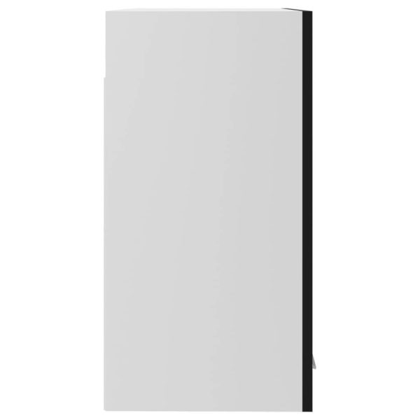 Hanging Glass Cabinet High Gloss Black 60x31x60 cm Chipboard