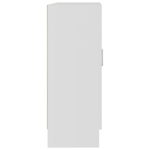 Vitrine Cabinet Engineered Wood – 82.5×30.5×80 cm, White