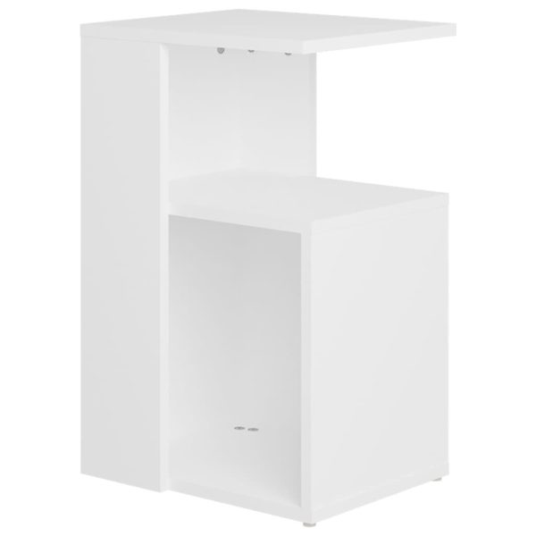 Arvada Side Table 36x30x56 cm Engineered Wood – White
