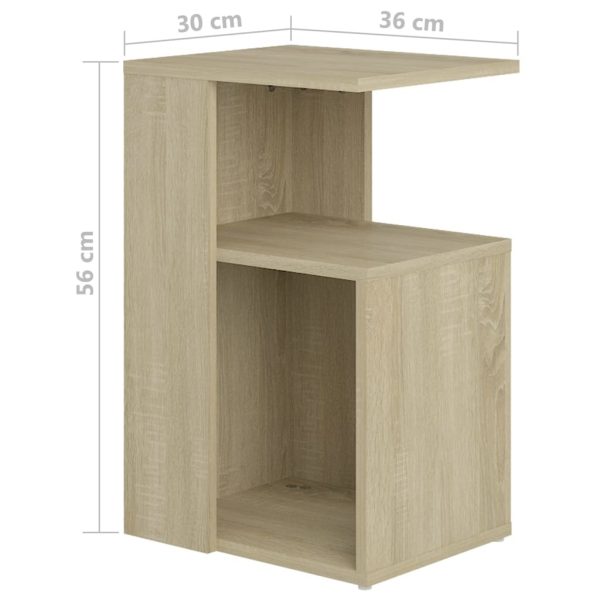Arvada Side Table 36x30x56 cm Engineered Wood – Sonoma oak