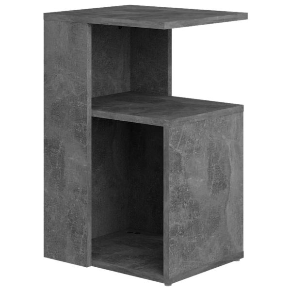 Arvada Side Table 36x30x56 cm Engineered Wood – Concrete Grey