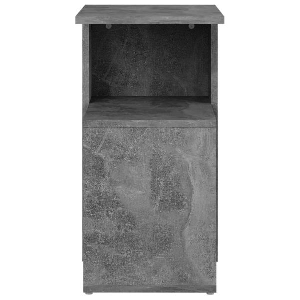 Arvada Side Table 36x30x56 cm Engineered Wood – Concrete Grey