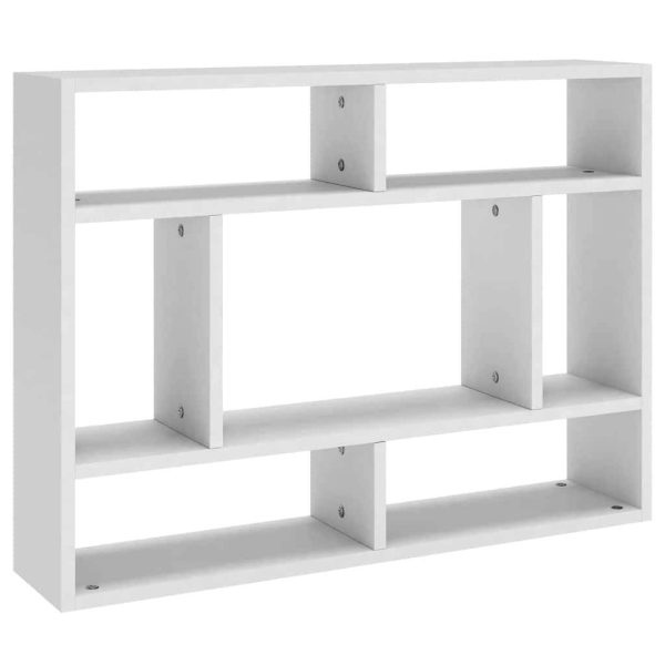 Wall Shelf 75x16x55 cm Engineered Wood – White