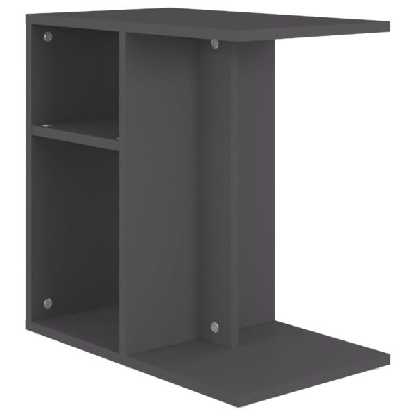 Amboy Side Table 50x30x50 cm Engineered Wood – Grey