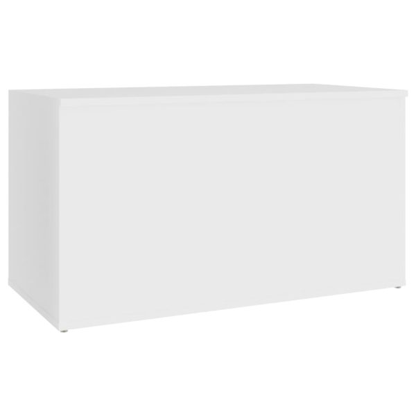 Storage Chest 84x42x46 cm Engineered Wood – White