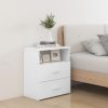 Cutler Bed Cabinet 50x32x60 cm – White, 2