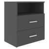 Cutler Bed Cabinet 50x32x60 cm – Grey, 1