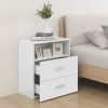 Cutler Bed Cabinet 50x32x60 cm – High Gloss White, 1