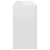 Shoe Bench 103x30x54.5 cm Engineered Wood – High Gloss White