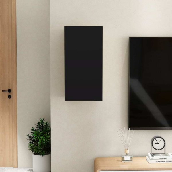 Palmers TV Cabinet Engineered Wood – 30.5x30x60 cm, Black