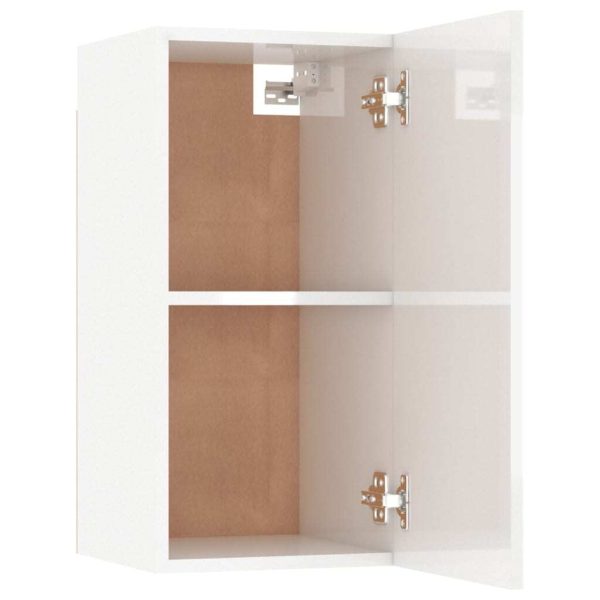 Palmers TV Cabinet Engineered Wood – 30.5x30x60 cm, High Gloss White