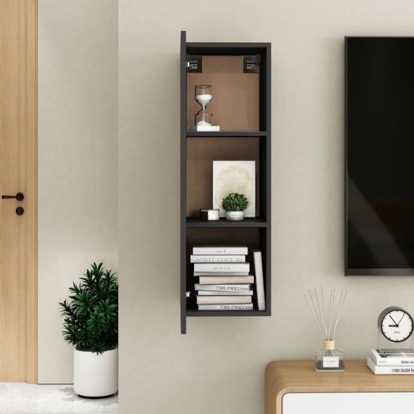 Palmers TV Cabinet Engineered Wood – 30.5x30x90 cm, Grey