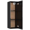 Palmers TV Cabinet Engineered Wood – 30.5x30x90 cm, High Gloss Black