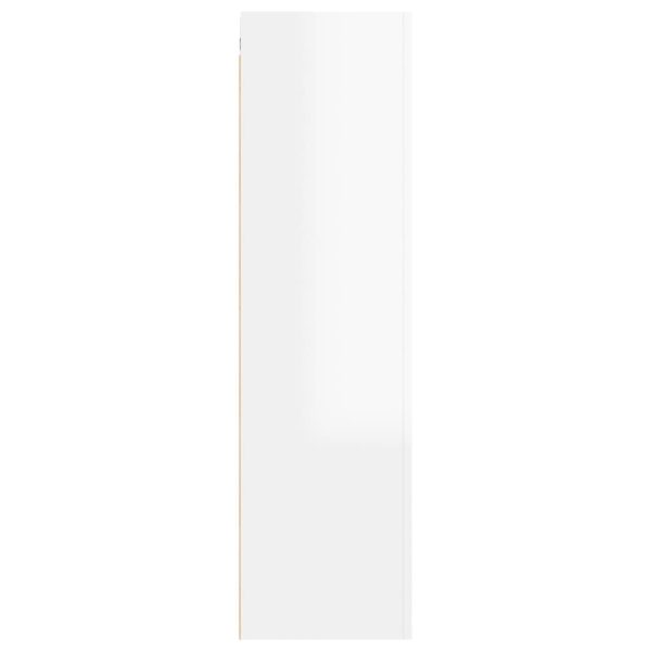 Palmers TV Cabinet Engineered Wood – 30.5x30x110 cm, High Gloss White