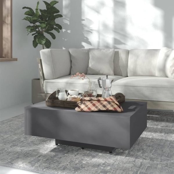 Coffee Table Engineered Wood – 85x55x31 cm, Grey
