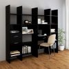 Book Cabinet 40x35x180 cm Engineered Wood – Black
