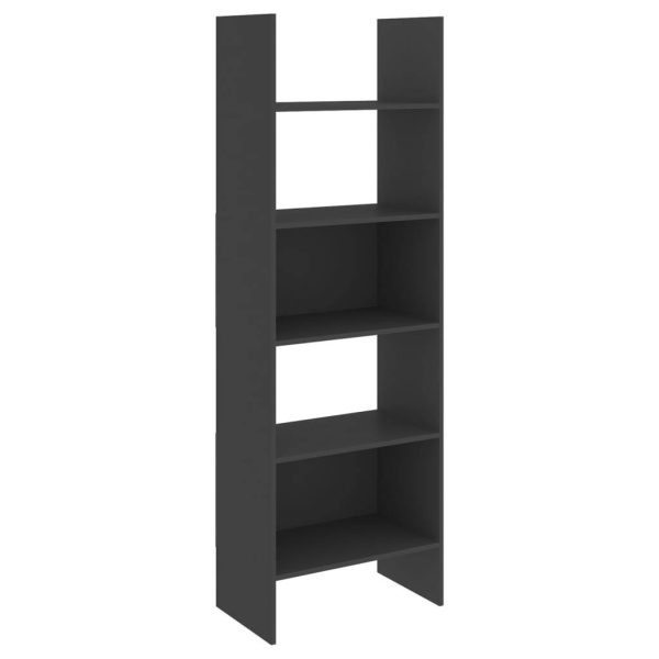 Book Cabinet 60x35x180 cm Engineered Wood – Grey