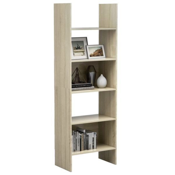 Book Cabinet 60x35x180 cm Engineered Wood – Sonoma oak