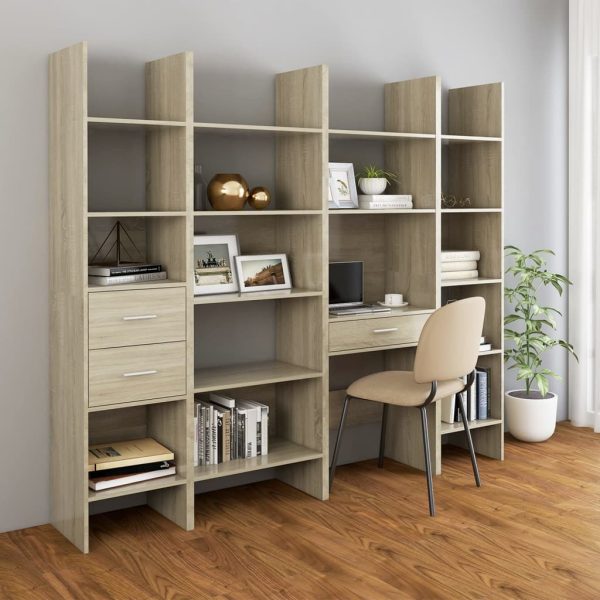 Book Cabinet 60x35x180 cm Engineered Wood – Sonoma oak