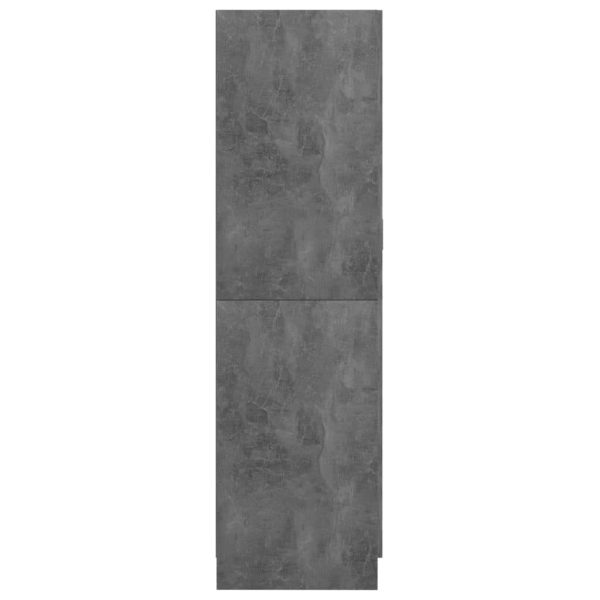 Wardrobe 82.5×51.5×180 cm Engineered Wood – Concrete Grey