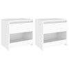 Brixton Bedside Cabinet 40x30x39 cm Engineered Wood – White, 2