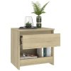 Brixton Bedside Cabinet 40x30x39 cm Engineered Wood – Sonoma oak, 2