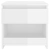 Brixton Bedside Cabinet 40x30x39 cm Engineered Wood – High Gloss White, 1