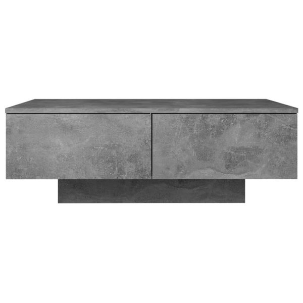 Coffee Table 90x60x31 cm Engineered Wood – Concrete Grey