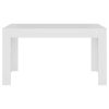 Dining Table 140×74.5×76 cm Engineered Wood – White