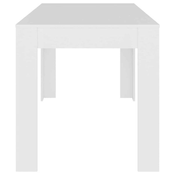 Dining Table 140×74.5×76 cm Engineered Wood – White