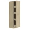 Apothecary Cabinet 30×42.5×150 cm Engineered Wood – Sonoma oak