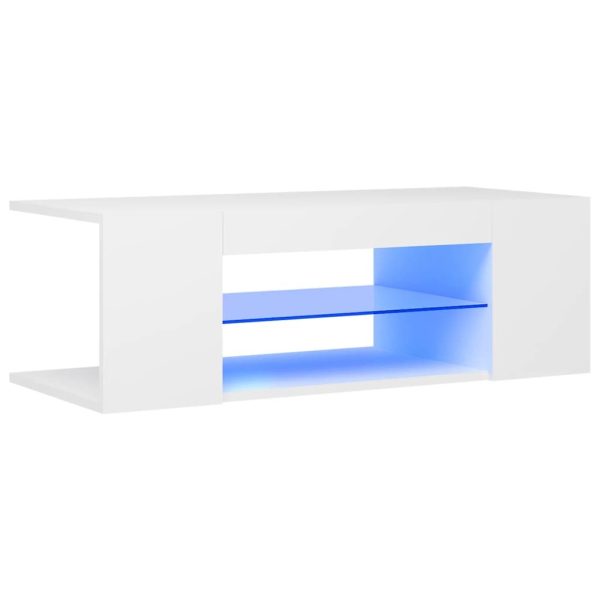 Catonsville TV Cabinet with LED Lights 90x39x30 cm