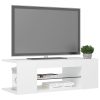 Catonsville TV Cabinet with LED Lights 90x39x30 cm – White
