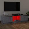 Blackfoot TV Cabinet with LED Lights – 120x30x35.5 cm, Concrete Grey
