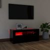 Ellon TV Cabinet with LED Lights 90x35x40 cm – Black